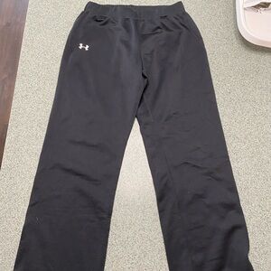 Under Armour wide leg jogger black